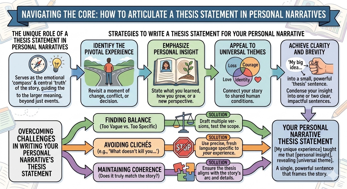 Navigating the Core: How to Articulate a Thesis Statement in Personal Narratives